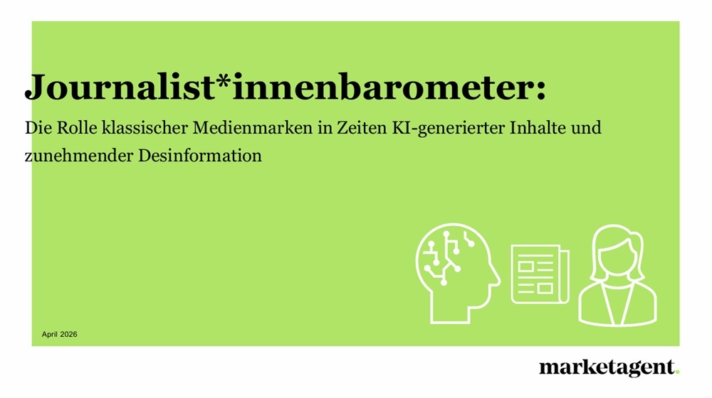 Journalist*innenbarometer 2026: Die Rolle klassischer Medienmarken in Zeiten KI-generierter Inhalte und zunehmender Desinformation